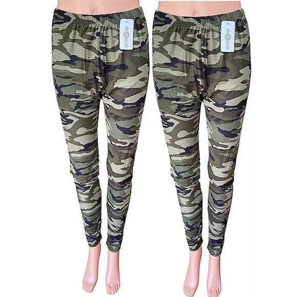 NWT ~ 2 Pairs CAMO Leggings by DU NORTH Camouflage ~ Women's Size Diva (12-26) - Picture 1 of 5